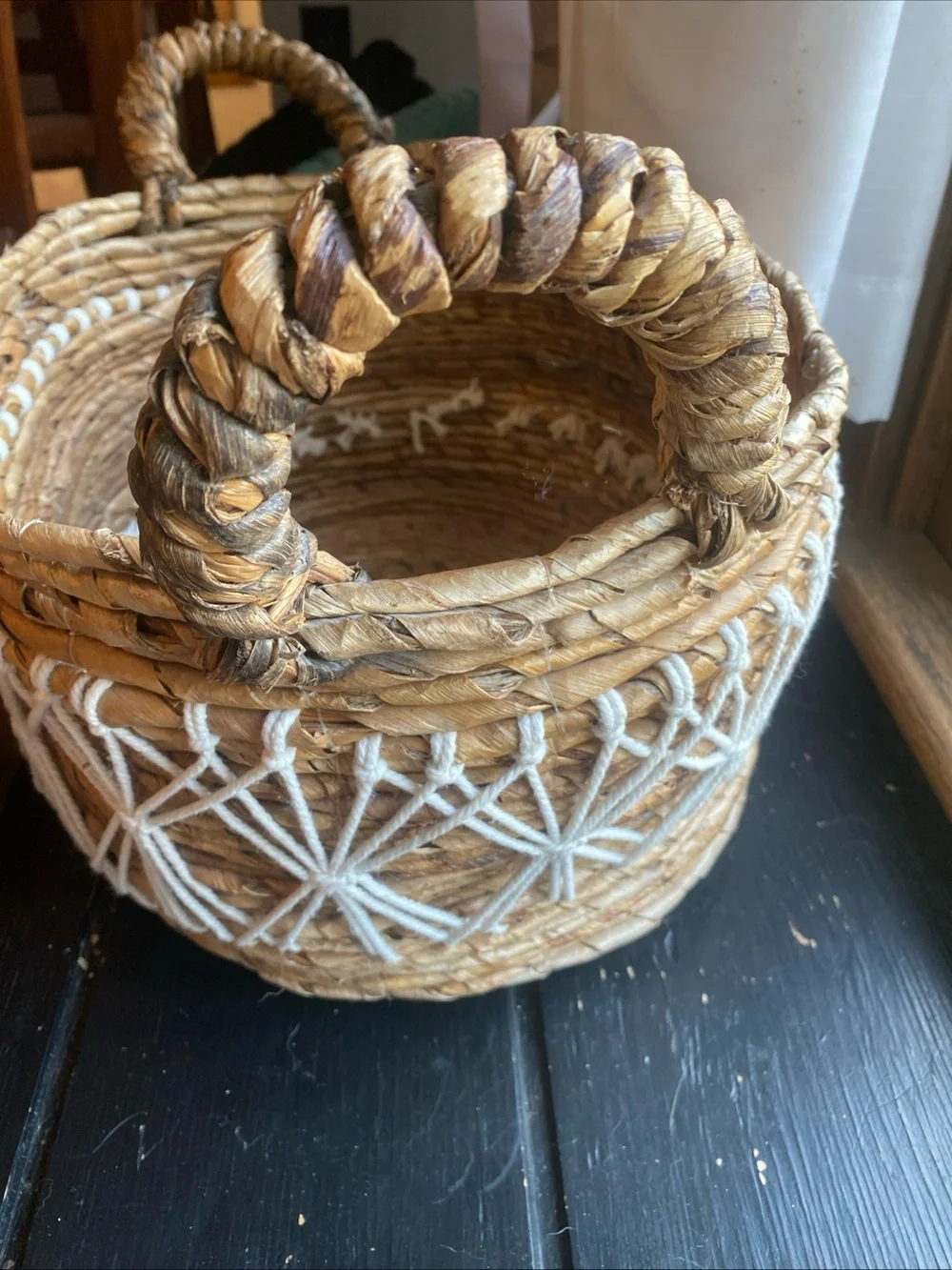 Unmarked stylish handwoven